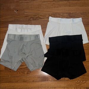 Express Brand Set of Men's Boxer Briefs in Black, Gray, and White